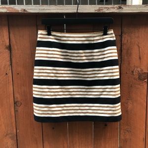 LOFT Striped Skirt